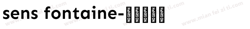 sens fontaine字体转换